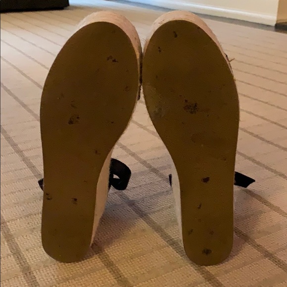 Aqua black suede ankle strap wedge - Picture 4 of 5